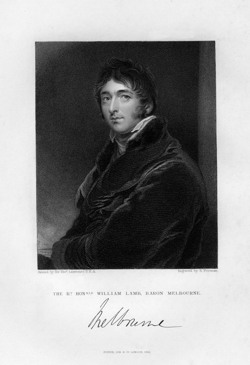 विलियम लैंब 1779-1848, दूसरा विस्काउंट मेलबर्न, 1836। द्वारा सैमुअल फ्रीमैन