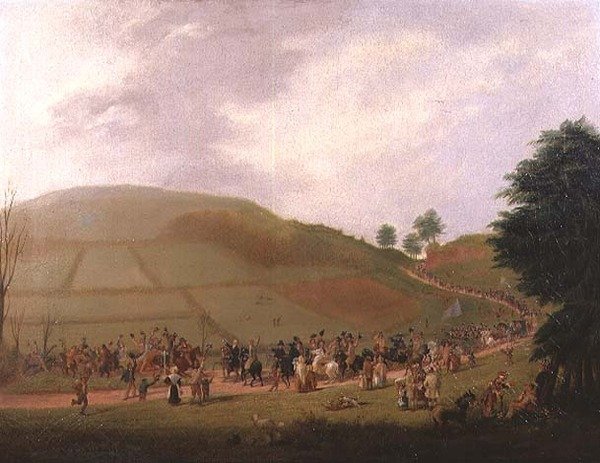सर विलियम माइल्स का चुनाव जुलूस (1797-1878) (कैनवास पर तेल) द्वारा सैमुएल ग्रिफिथ्स टोवी