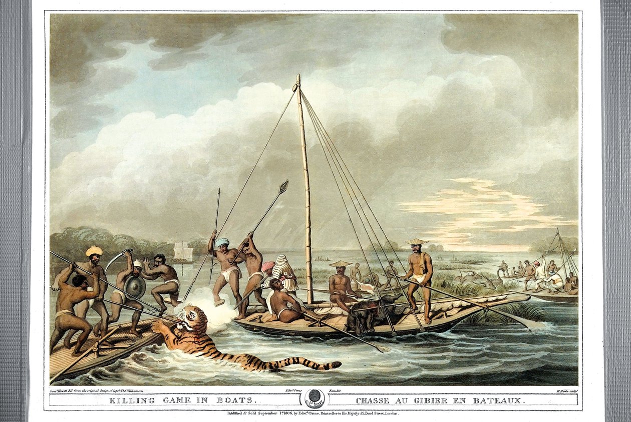 नावों में नाव मारना खेल, 1806 द्वारा सैमुअल हॉविट