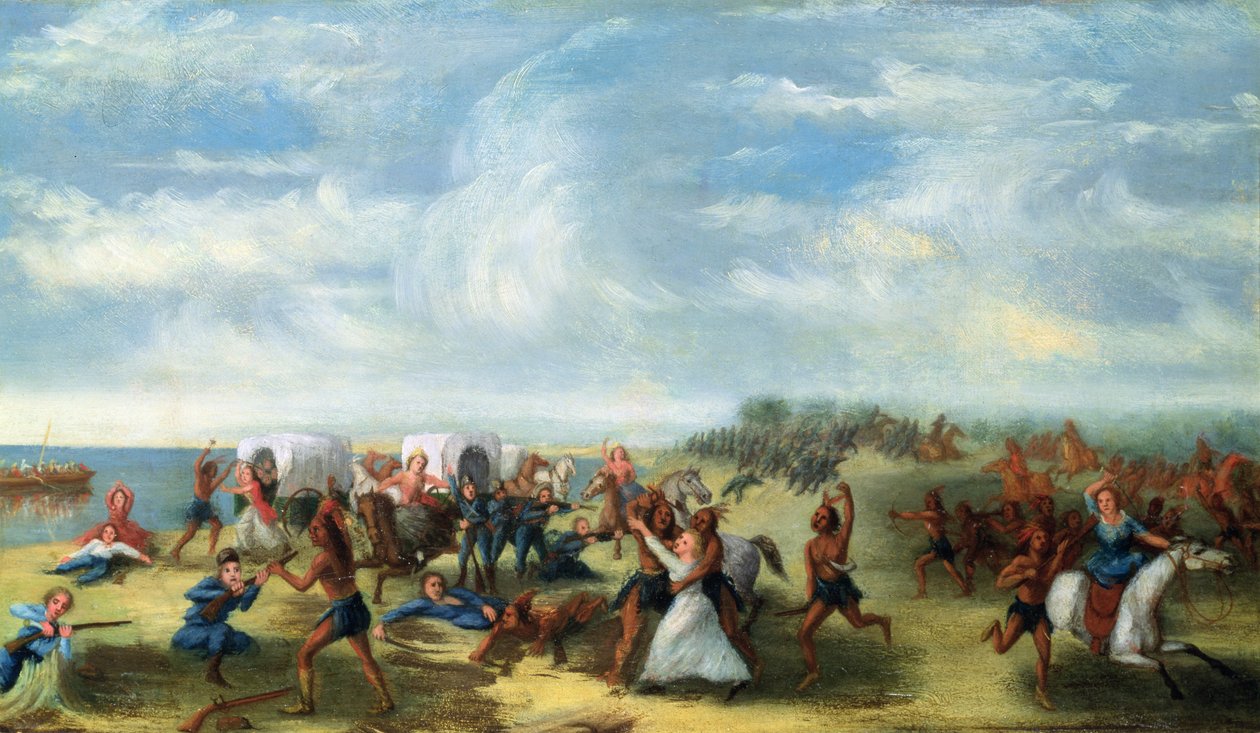 15 अगस्त, 1812 को फोर्ट डियरबॉर्न नरसंहार द्वारा सैमुअल पेज