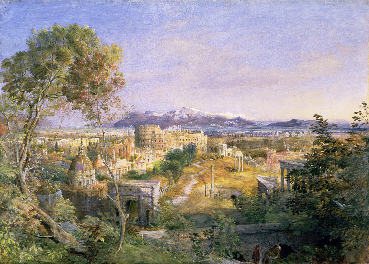प्राचीन रोम का एक दृश्य, 1838 द्वारा सैमुअल पामर