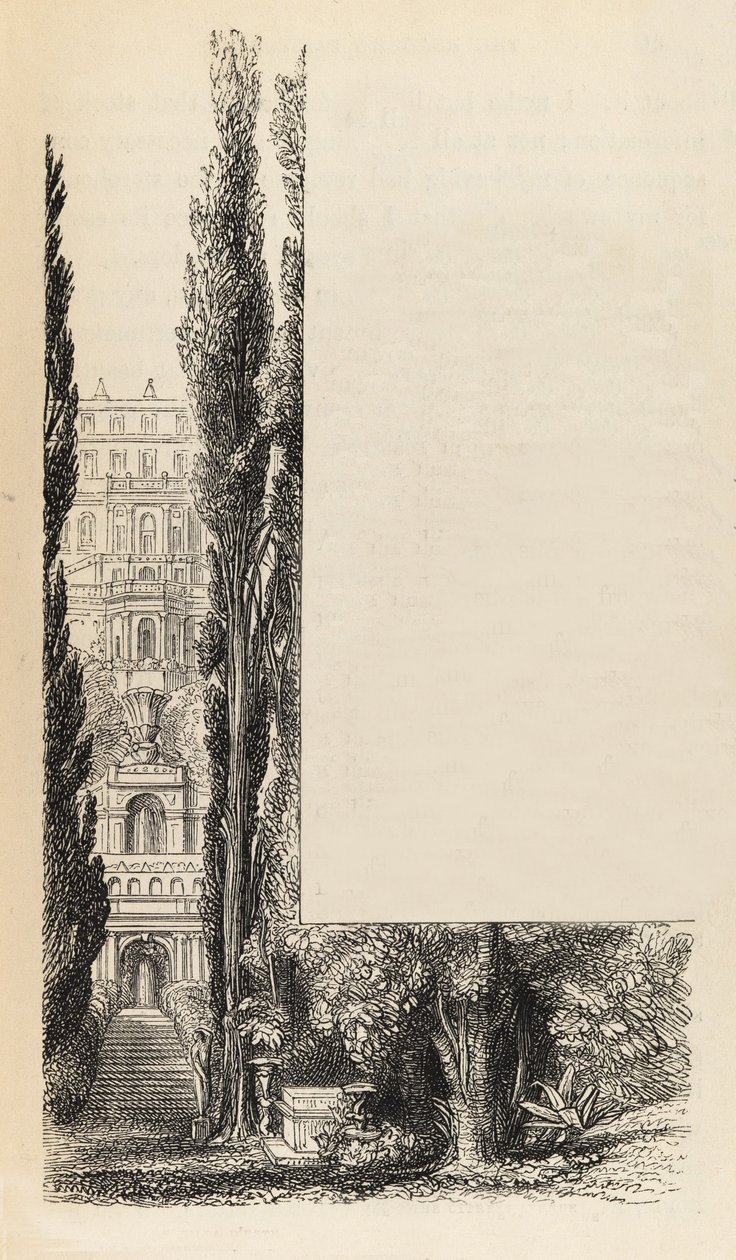इटली से चित्र, 1846। द्वारा सैमुअल पामर