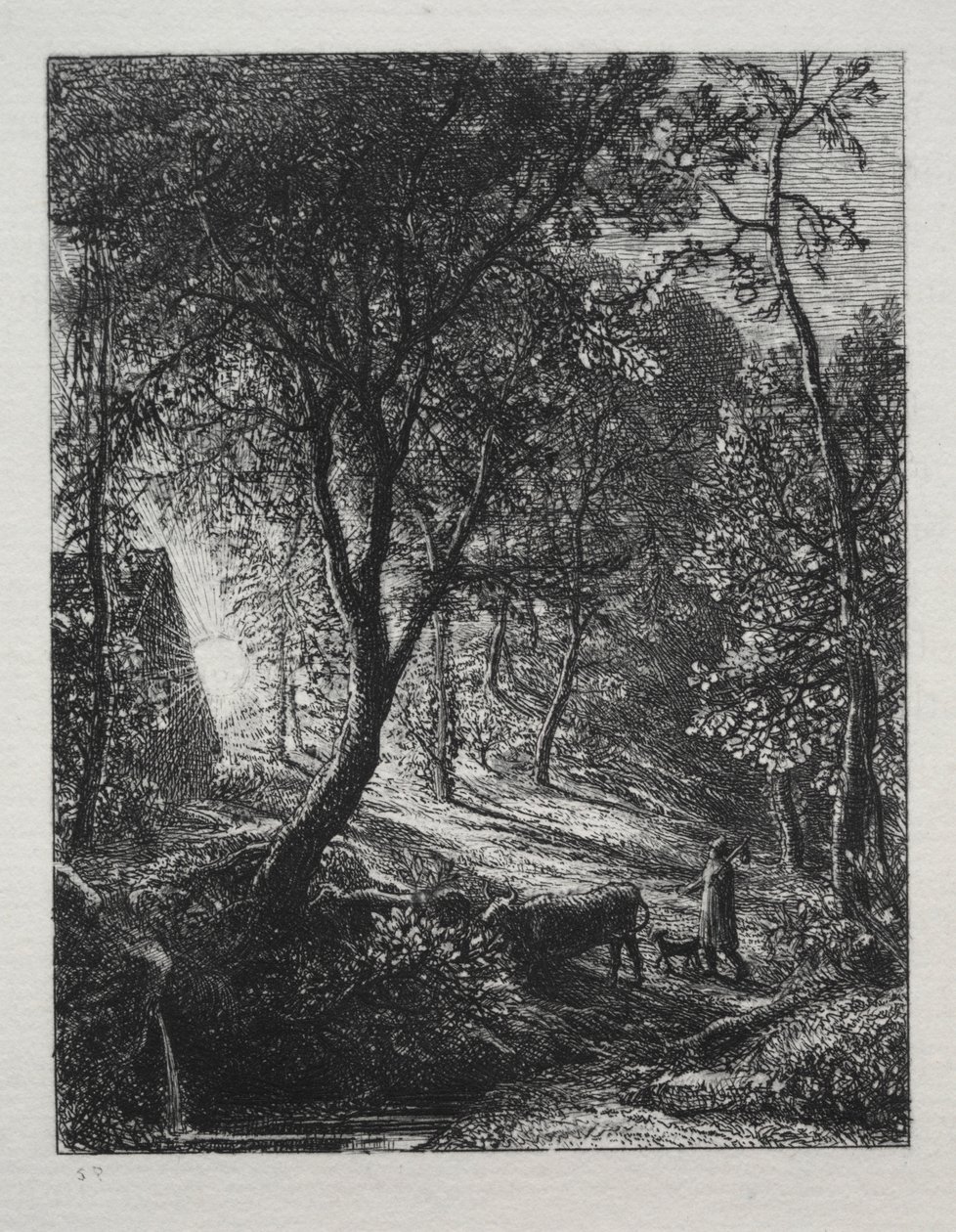 द हेरड्समैन कॉटेज, 1850। द्वारा सैमुअल पामर