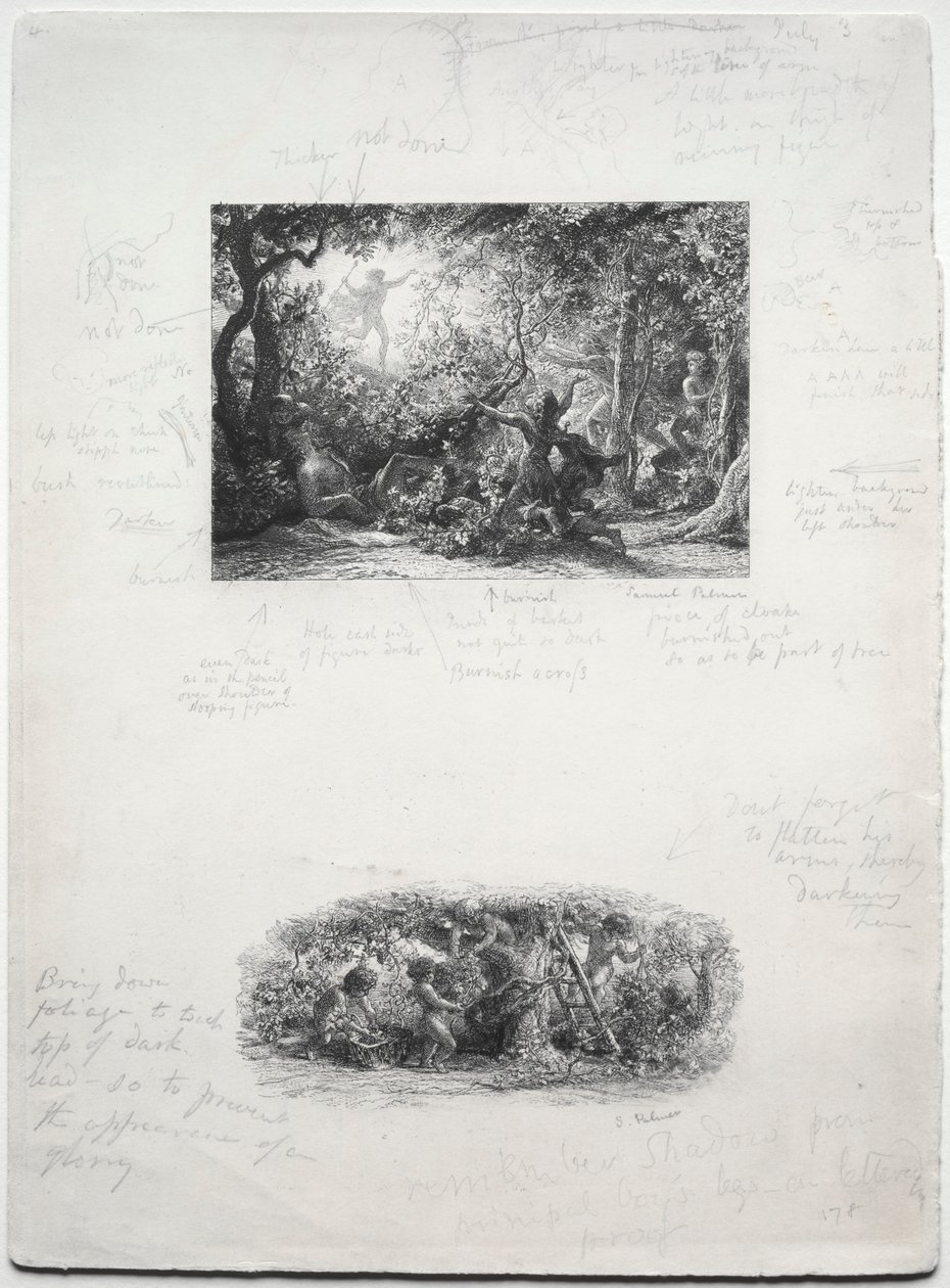 द वाइन, 1852। द्वारा सैमुअल पामर