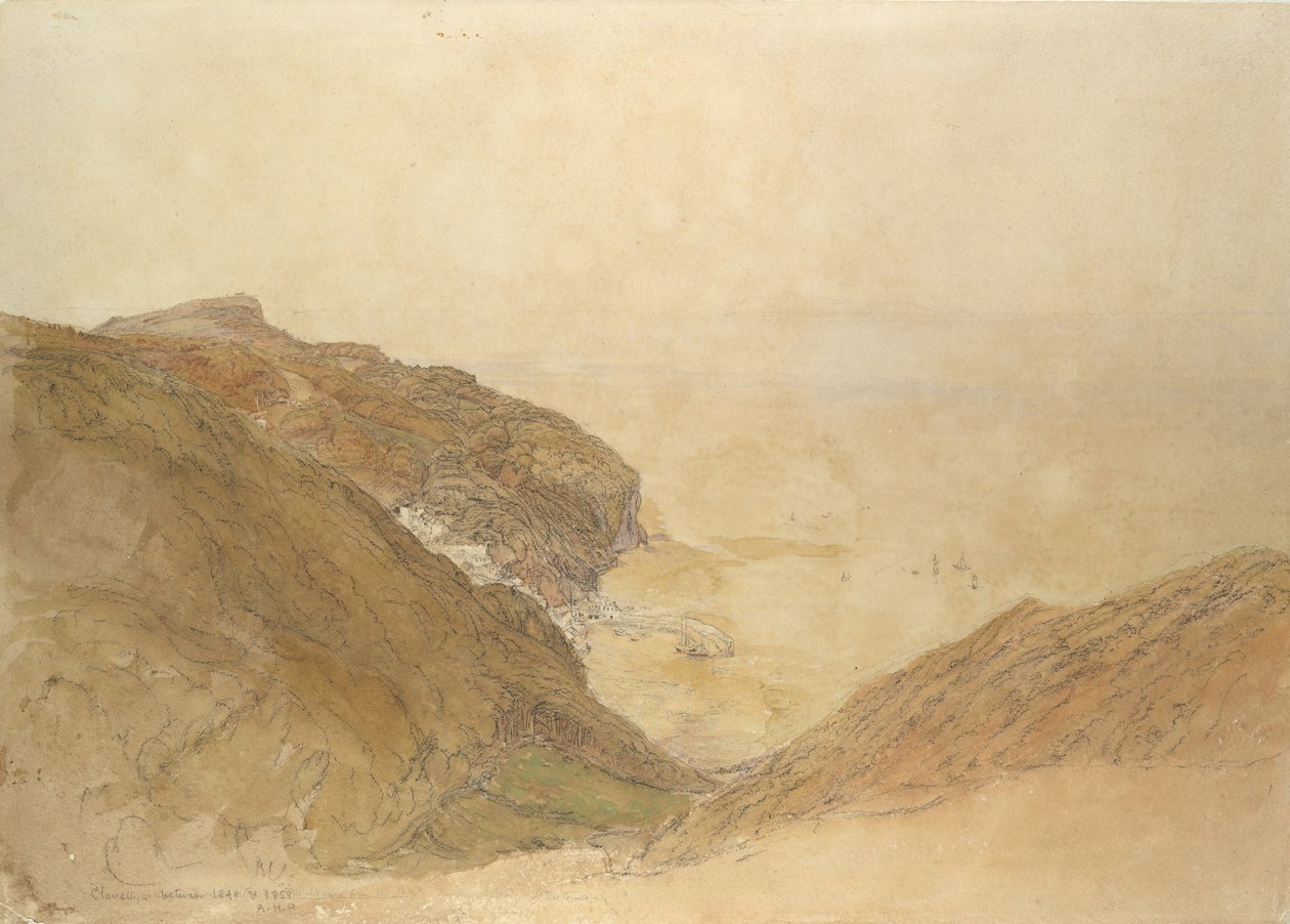 क्लोवेली, डेवोन, सीए का दृश्य। 1848-49। द्वारा सैमुअल पामर
