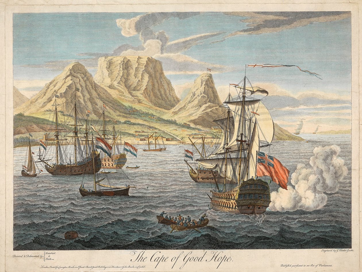 केप ऑफ गुड होप, पब। c1731. द्वारा सैमुअल स्कॉट