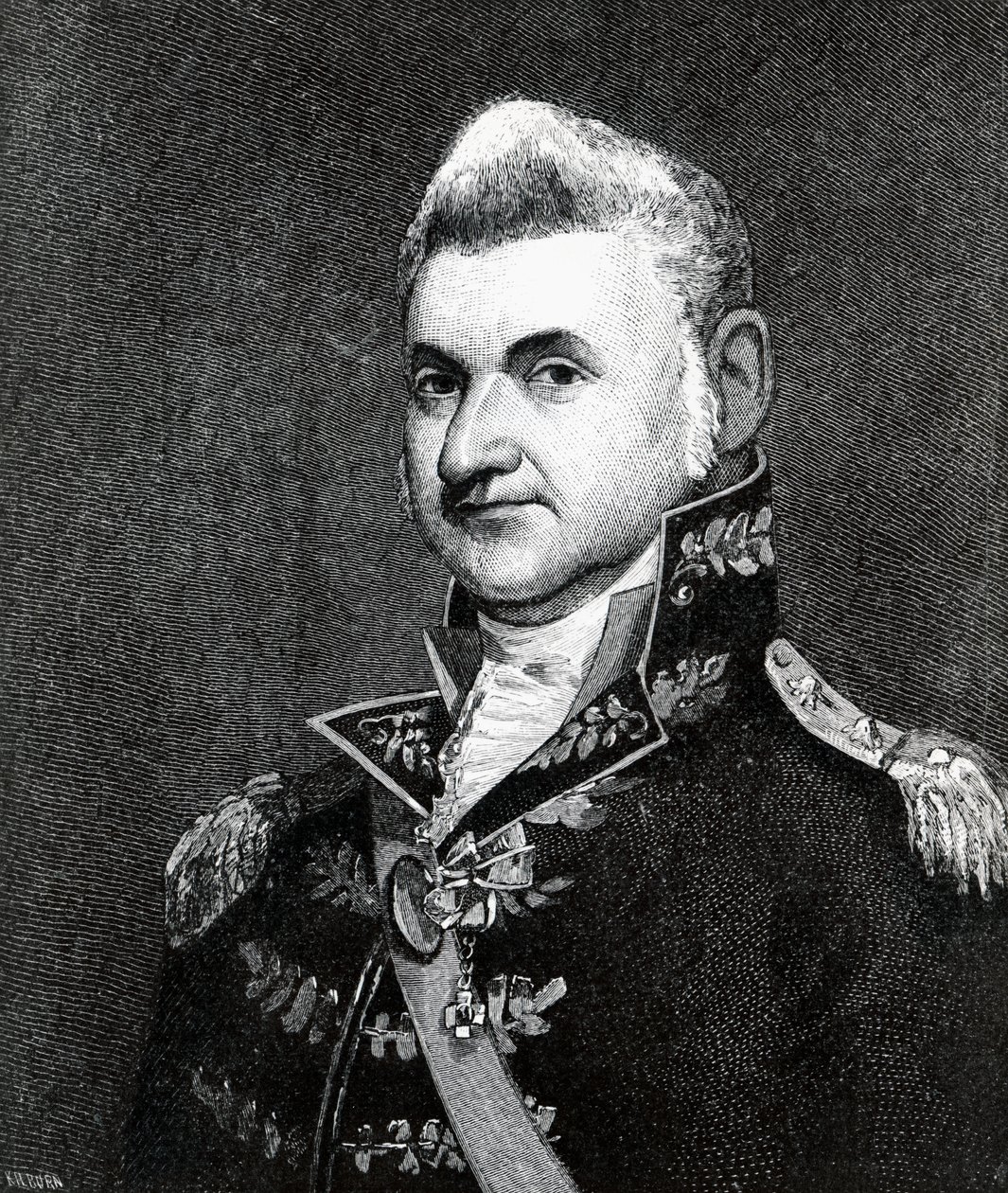 हेनरी डियरबॉर्न का पोर्ट्रेट (1751-1829) (उत्कीर्णन) द्वारा सैमुअल स्मिथ किलबर्न