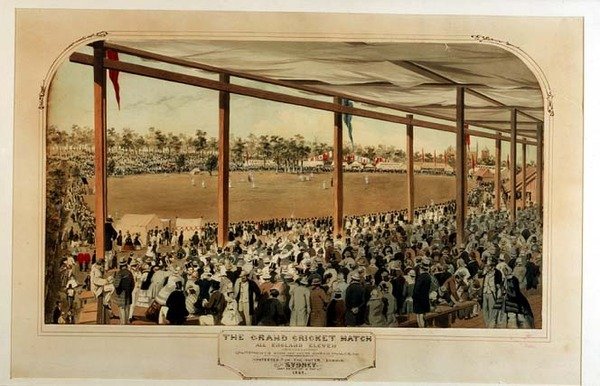 द ग्रैंड क्रिकेट मैच: ऑल इंग्लैंड इलेवन बनाम द ट्वेंटी टू ऑफ़ न्यू साउथ वेल्स द्वारा सैमुअल थॉमस गिल