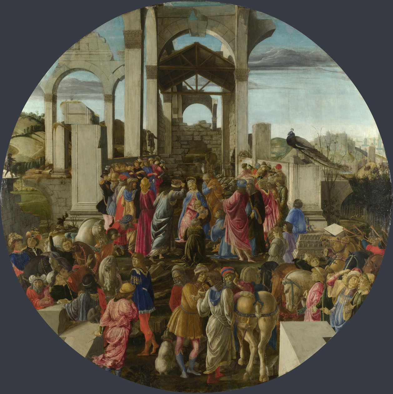 राजाओं की आराधना, ca 1470-1475 द्वारा सैंड्रो बॉटलिकली