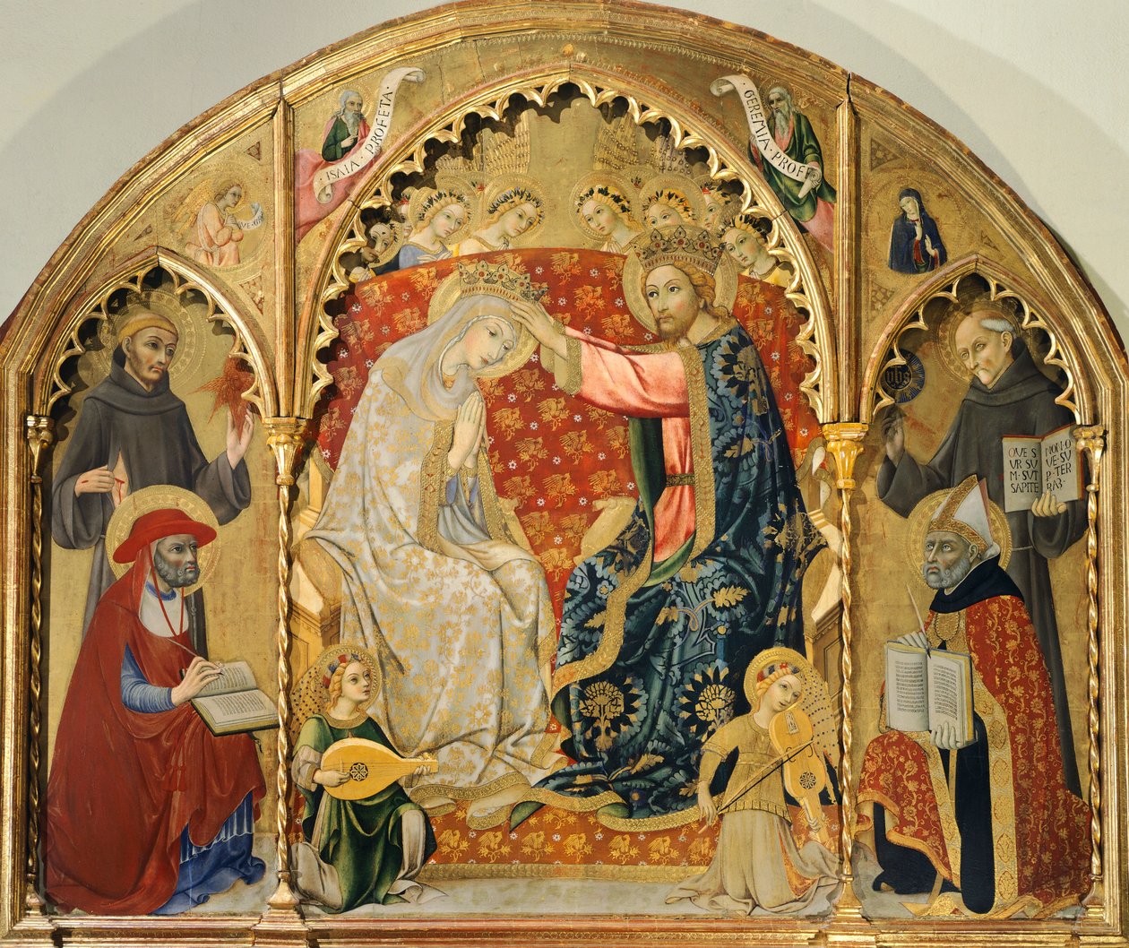 सानो डि पिएत्रो द्वारा वर्जिन का राज्याभिषेक (1406-1481) द्वारा Sano di भी Ansano di Pietro di Mencio Pietro