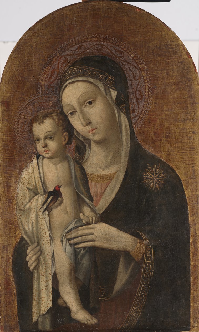 मैडोना एंड चाइल्ड (पैनल पर तापमान) द्वारा Sano di भी Ansano di Pietro di Mencio Pietro