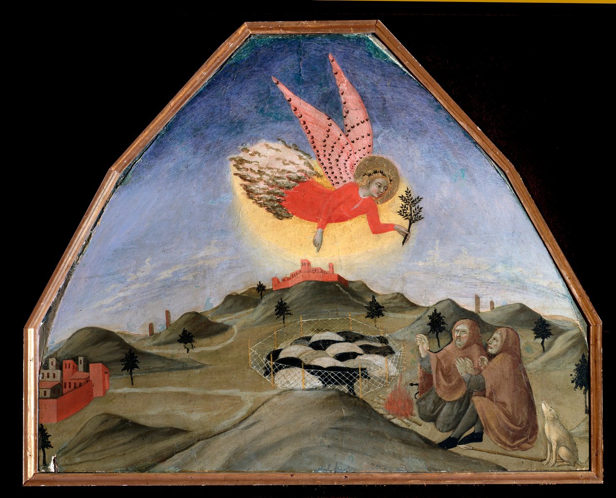 चरवाहों की घोषणा - चित्रकारी द्वारा Sano di भी Ansano di Pietro di Mencio Pietro