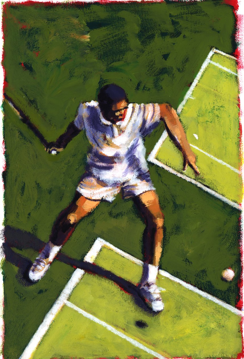 टेनिस प्लेयर, 2009 (एक्रिलिक) द्वारा सारा हेवर्ड