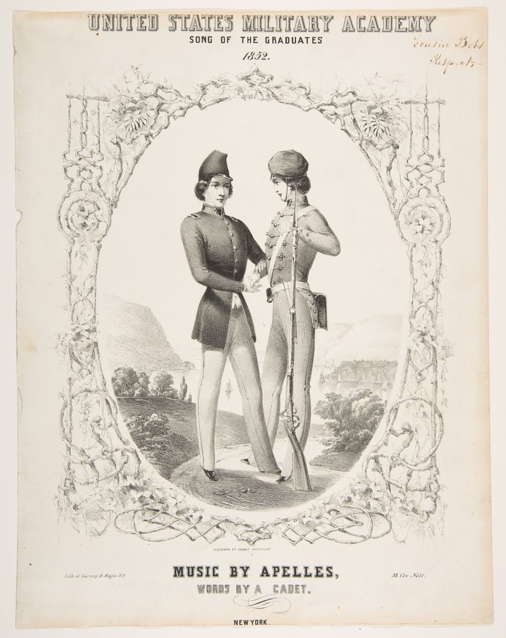 यूनाइटेड स्टेट्स मिलिट्री अकादमी: सॉंग ऑफ़ द ग्रेजुएट्स, 1852। द्वारा सरनी और सह