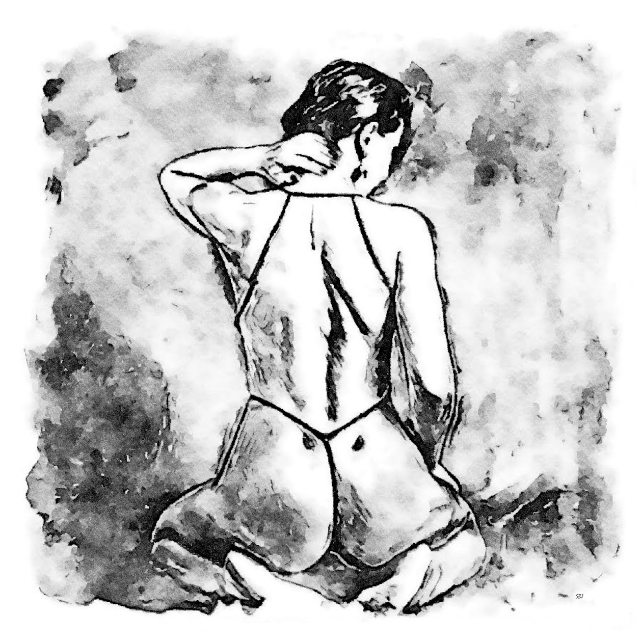 घुटने टेकने वाली स्त्री द्वारा SaskiaBJ