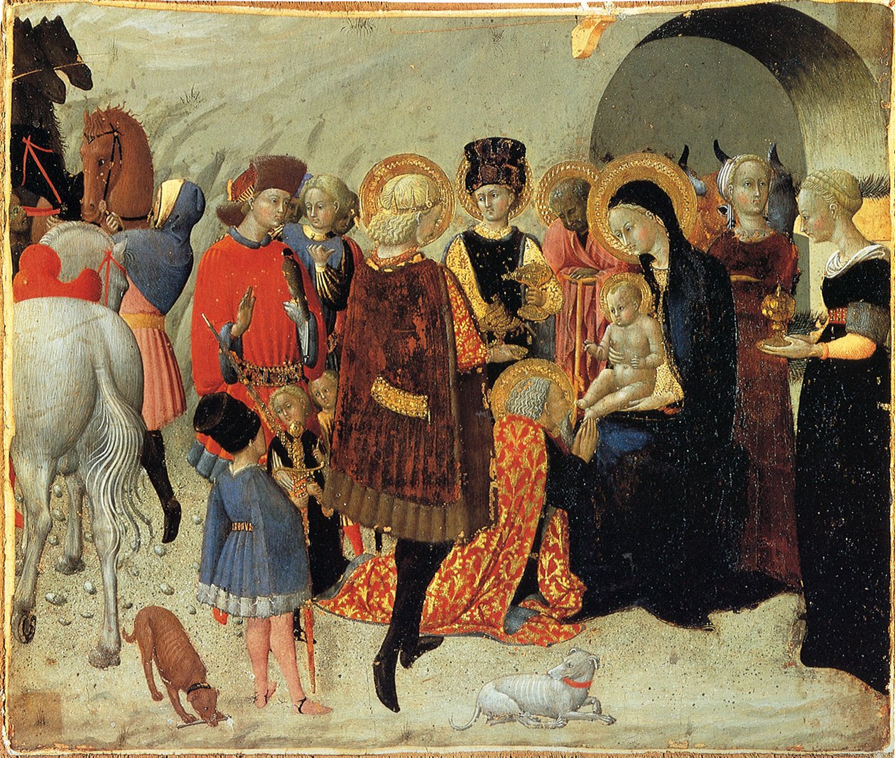 मागी का आराधना, ca 1435 द्वारा Sassetta