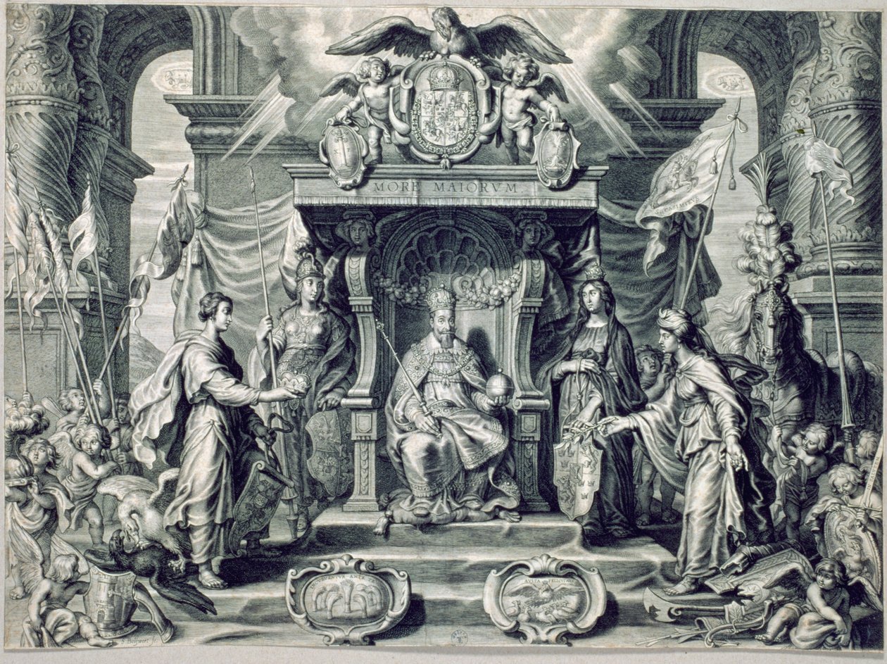 सिजिस्मंड III (1566-1632) 1628 के चित्र के साथ लेज़्ज़ा का दार्शनिक थीसिस द्वारा एडम बोल्सवर्ट को डांटा