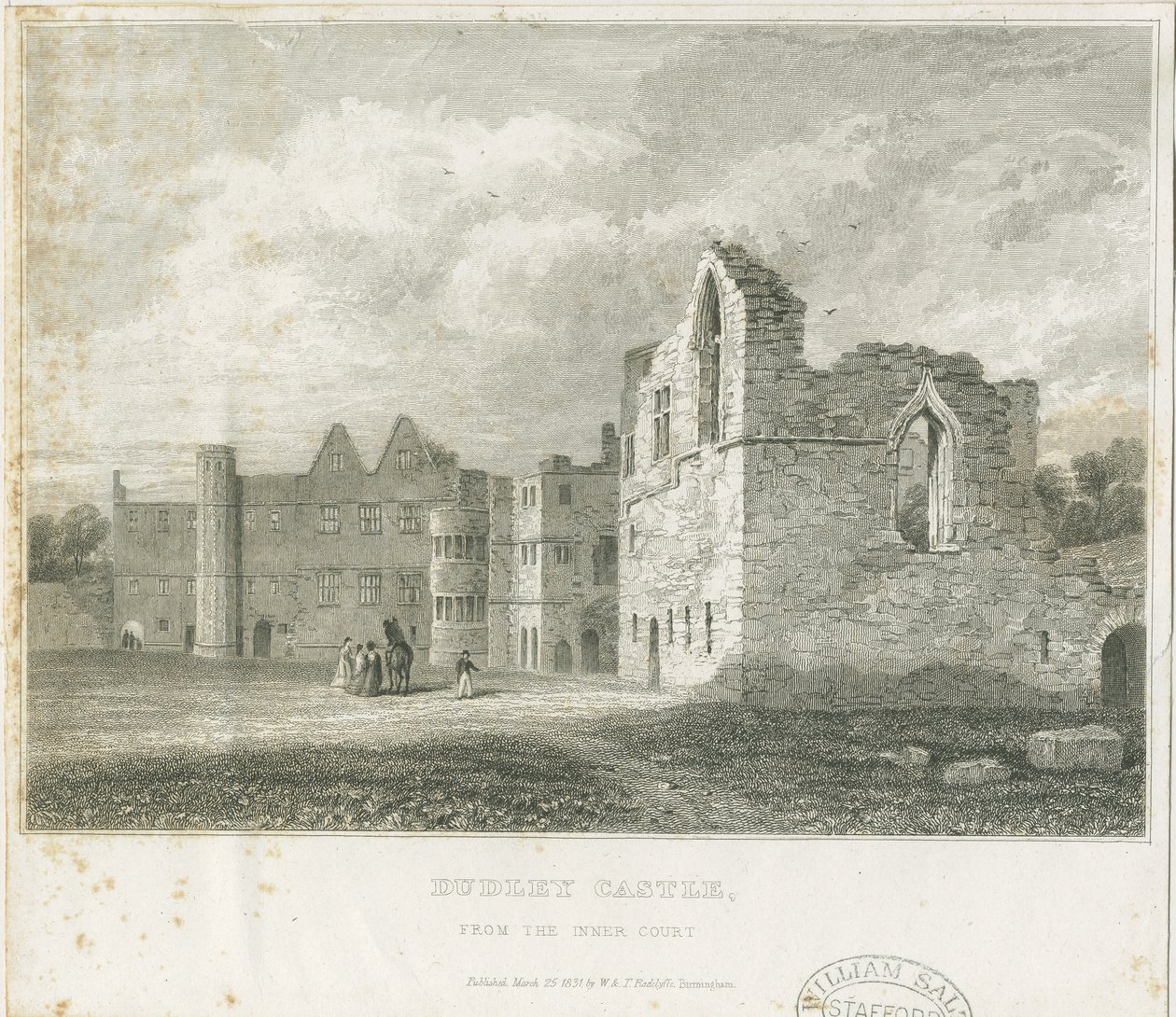 डुडले कैसल - द कीप: एनग्रेविंग, एन डी [c1831] (प्रिंट) द्वारा स्कूल की अंग्रेजी