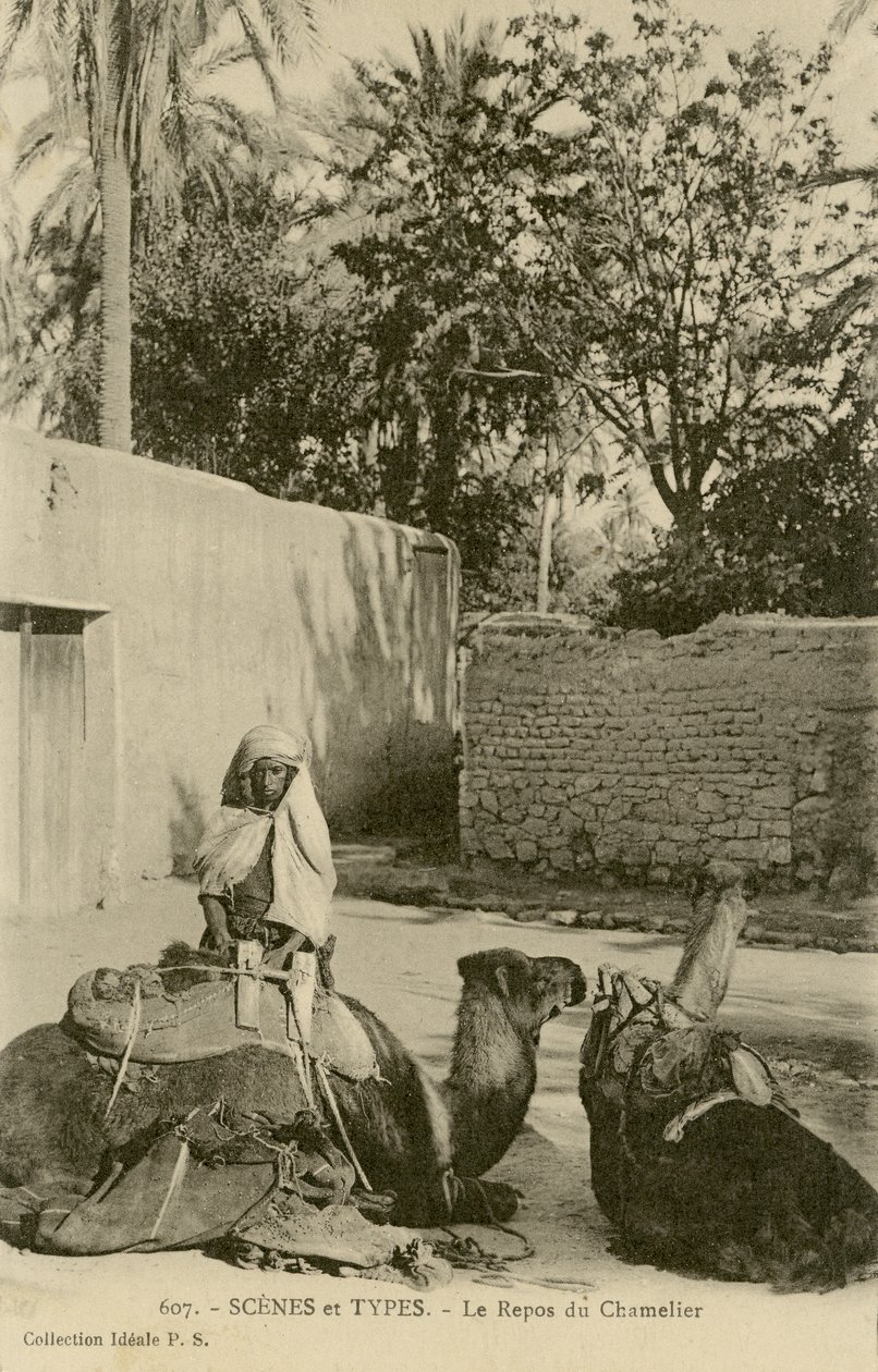 ले रेपोस डु चामेलियर, c.1890-1914 (बी / डब्ल्यू फोटो) द्वारा स्कूल फ्रेंच