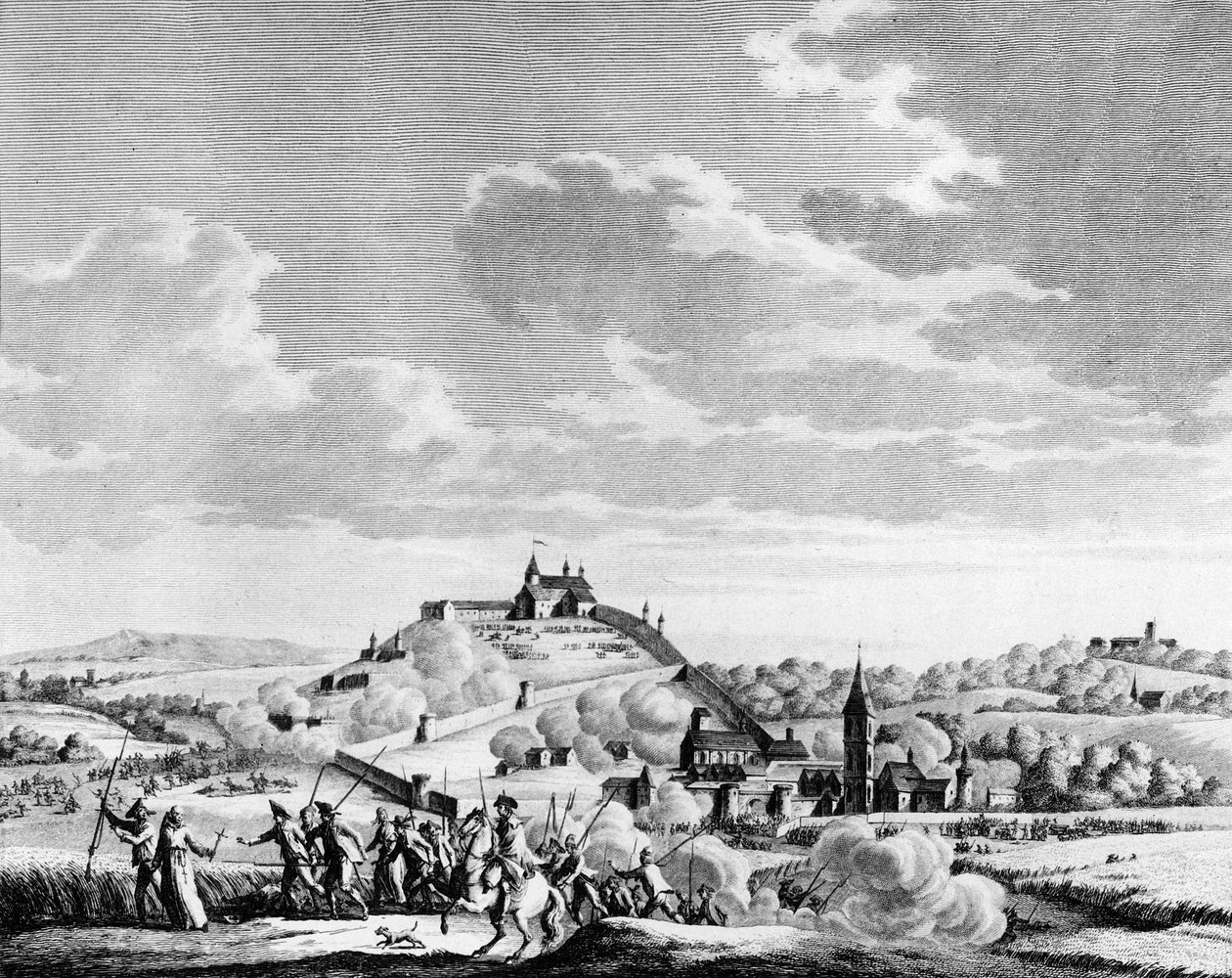 फ्रांसीसी क्रांति का युद्ध और क्रांतिकारी विरोधी आंदोलन: वेंडी का युद्ध। 14 नवंबर को ग्रानविले की लड़ाई में घेराबंदी द्वारा स्कूल फ्रेंच