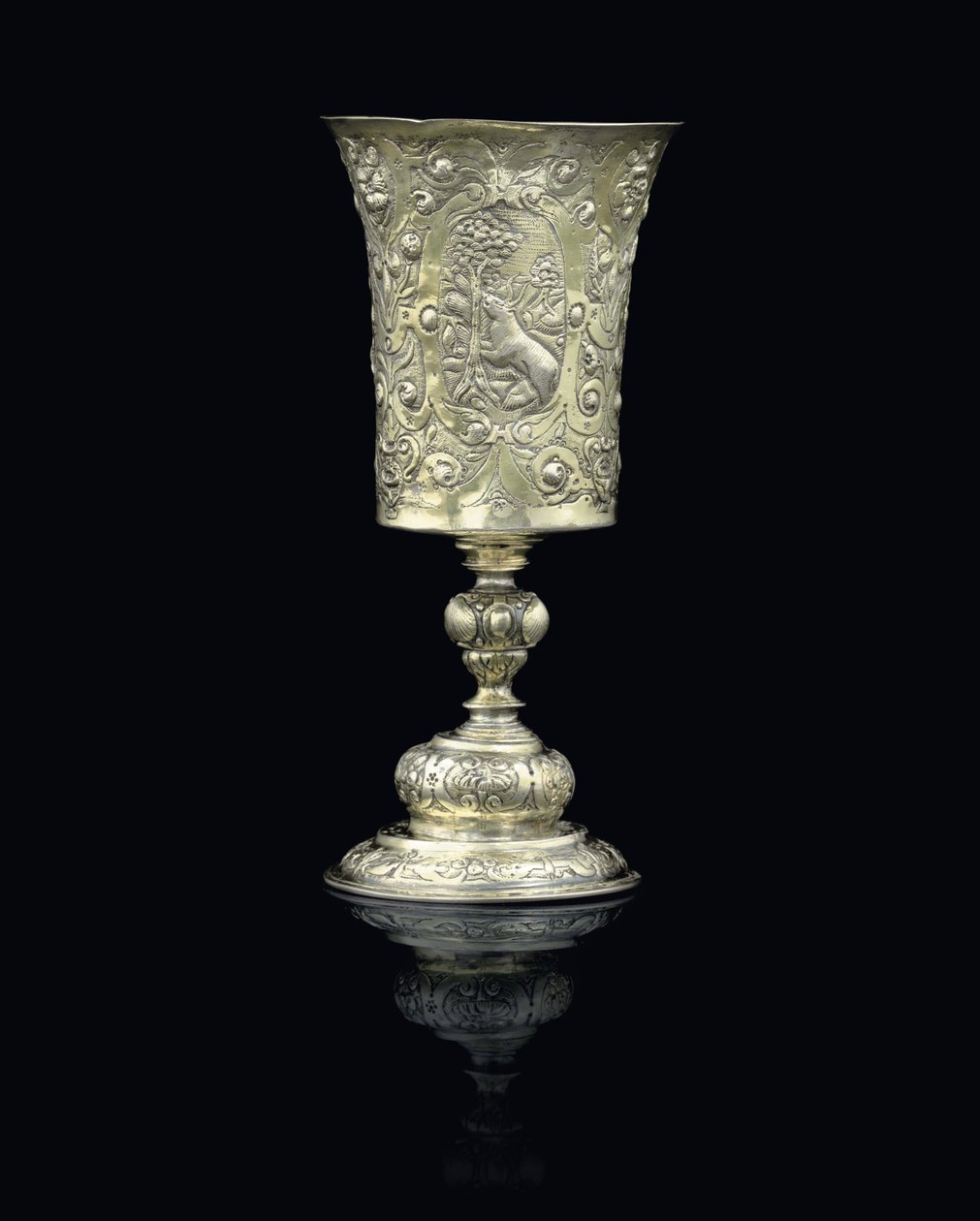 गॉब्लेट, c.1600 (सिल्वर-गिल्ट) द्वारा स्कूल हंगेरियन