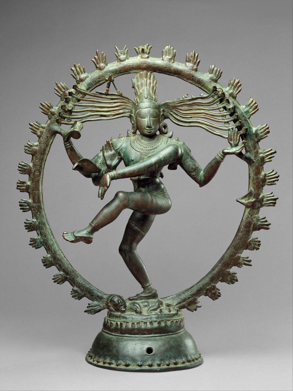 शिव नटराज, नृत्य के भगवान, c.11 वीं शताब्दी (तांबा) द्वारा स्कूल इंडियन