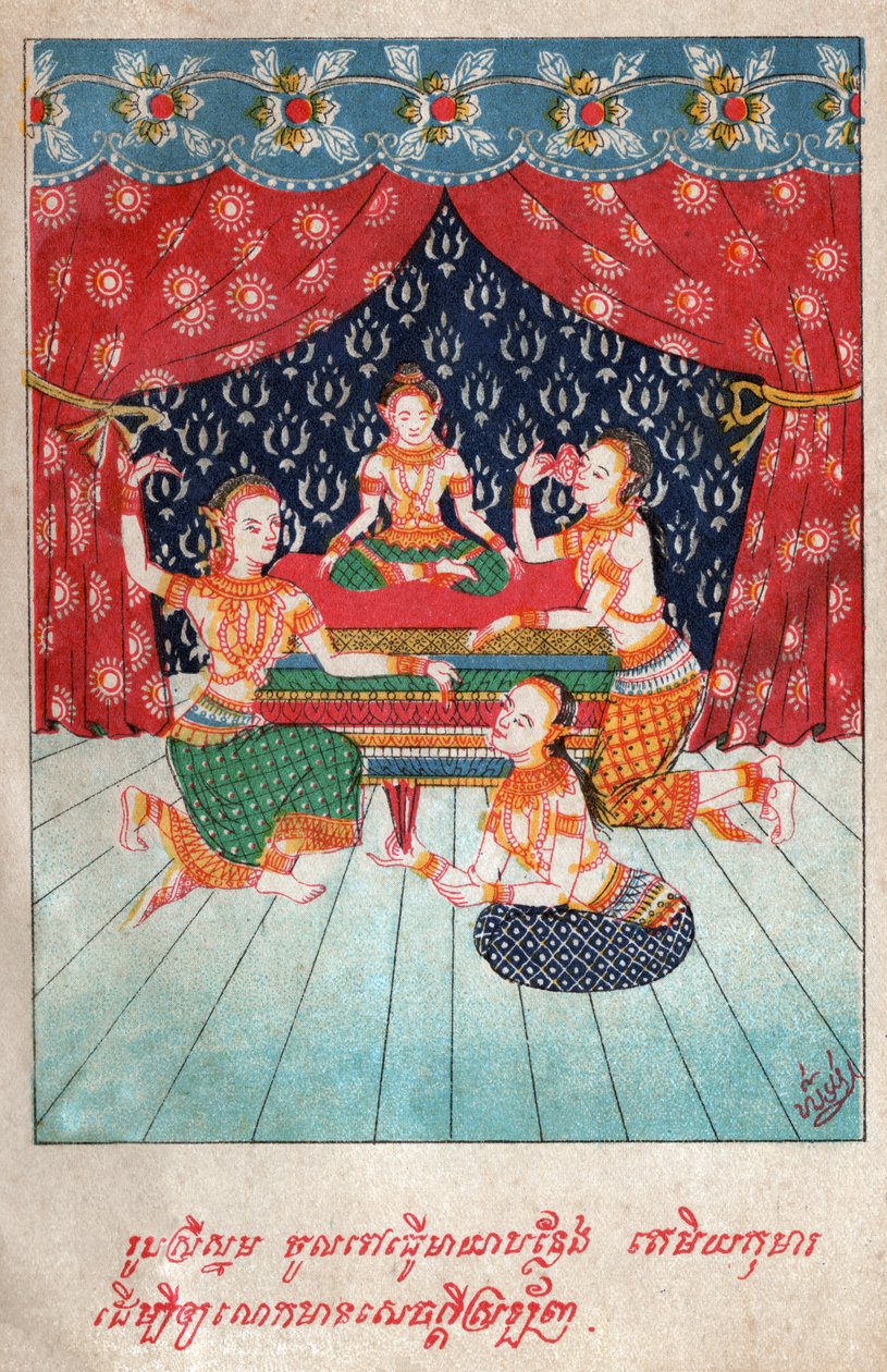 Temiya Jakata. (engraving, ca. 1910) द्वारा स्कूल लाओटियान
