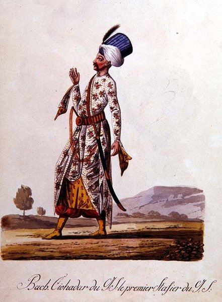 सुल्तान, तुर्की की वेशभूषा के एल्बम से, 18वीं सदी के अंत में द्वारा स्कूल लेवेंटिन