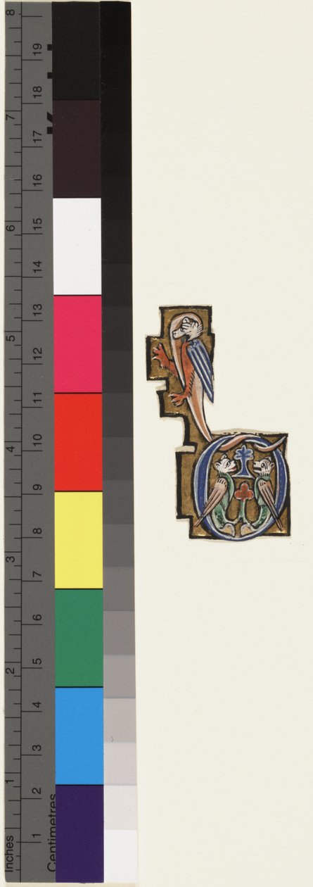 प्रारंभिक डी, एक भजन-घंटे से, c.1270 (वेल्लम पर सोना और तड़का) द्वारा स्कूल मोसान