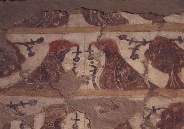 एक मकबरे के लिए सजावट, स्मोलेंस्क स्कूल, c.1200 (फ्रेस्को और सेको) द्वारा स्कूलरूसी