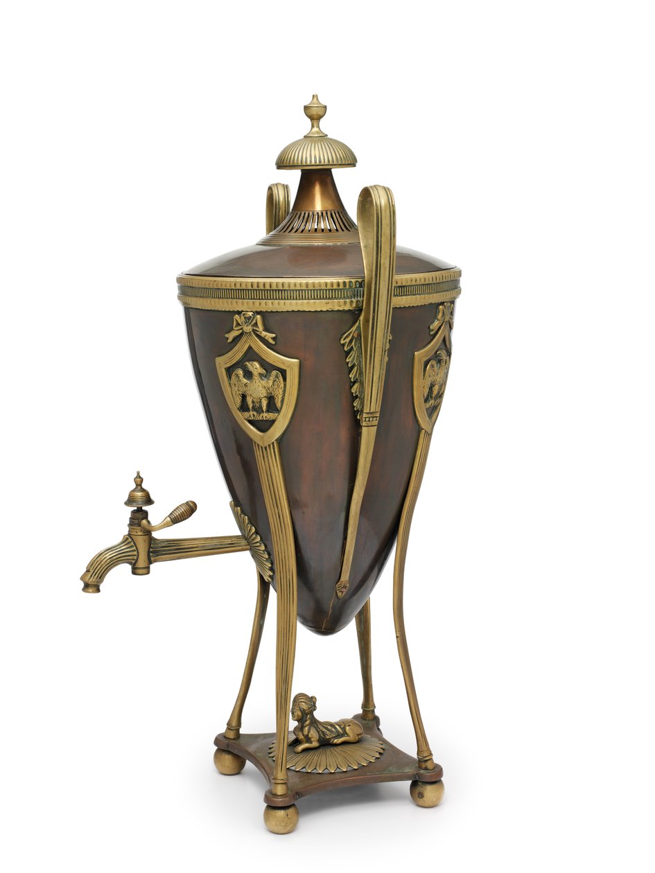 नेपोलियन का समोवर, c.1815 (कलश, कॉफी) द्वारा स्कूलरूसी