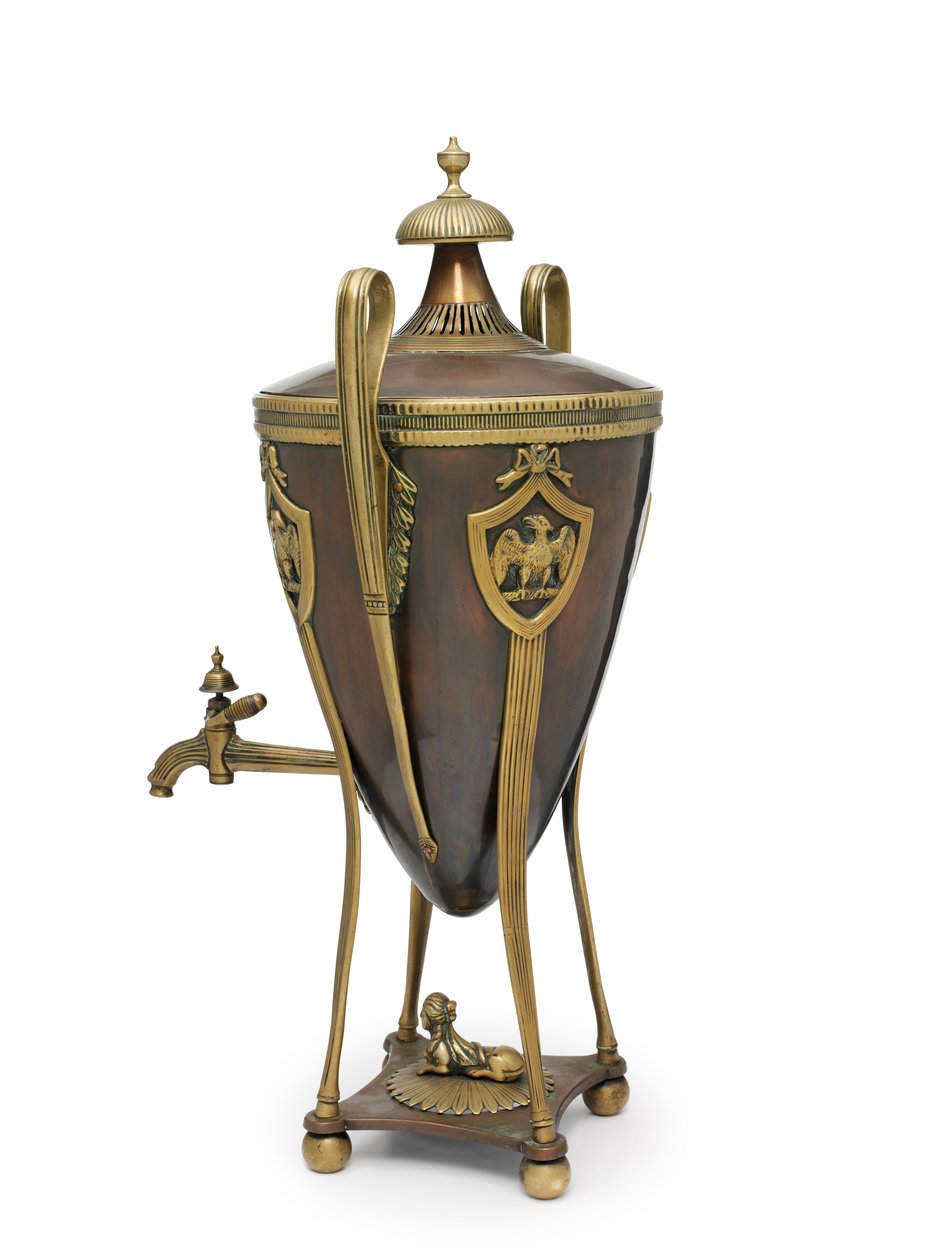 नेपोलियन का समोवर, c.1815 (कलश, कॉफी) द्वारा स्कूलरूसी