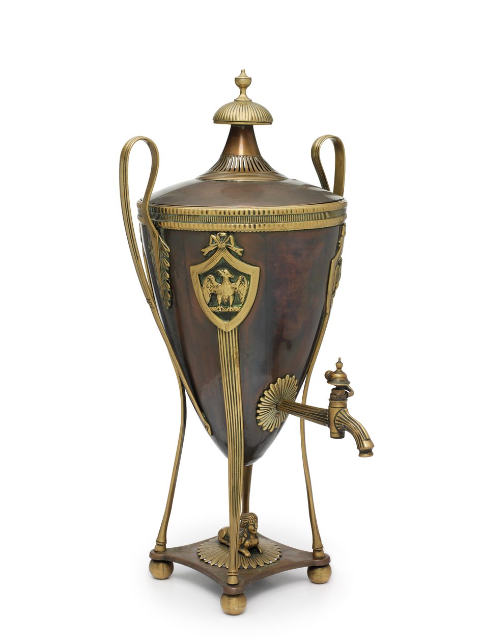 नेपोलियन का समोवर, c.1815 (कलश, कॉफी) द्वारा स्कूलरूसी