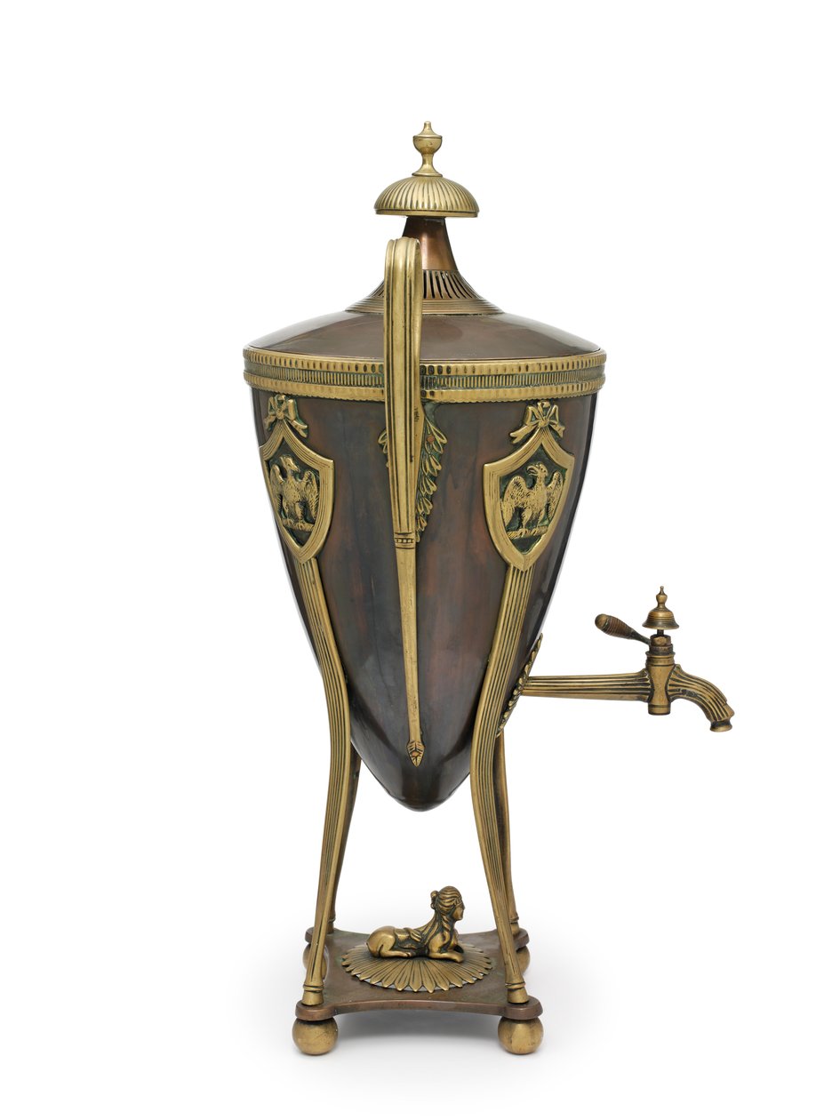 नेपोलियन का समोवर, c.1815 (कलश, कॉफी) द्वारा स्कूलरूसी