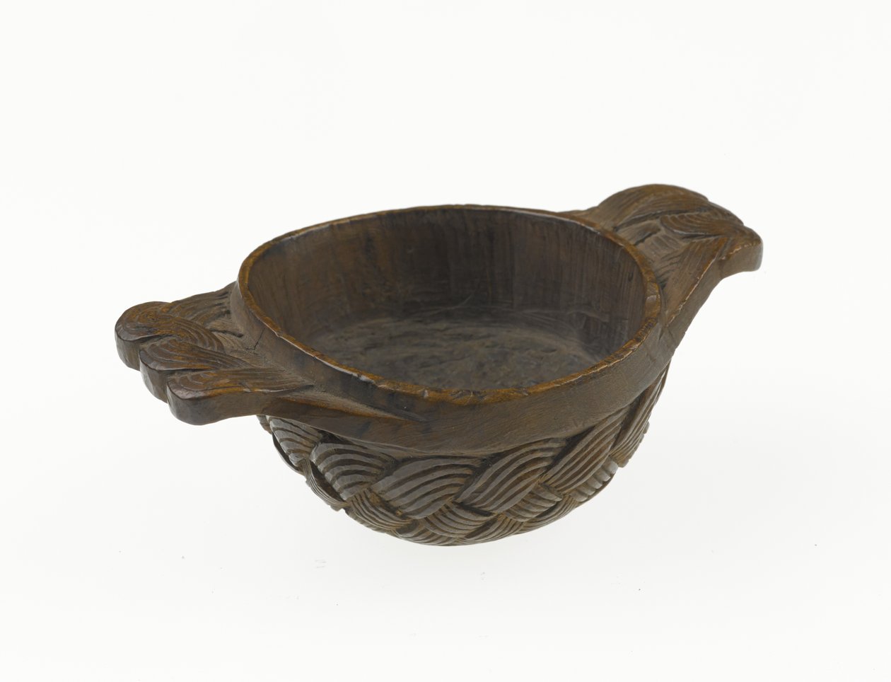 क्वाइच, टू-लग्ड, वुडन हाइलैंड बाउल या पीने का बर्तन, c.1700 (लकड़ी) द्वारा स्कॉटिश स्कूल