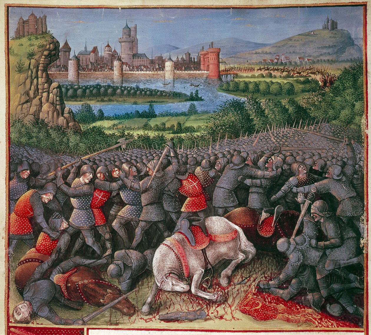 फर्स्ट क्रूसेड पीपुल्स क्रूसेड, 1096-1099, c1490 के दौरान लड़ाई द्वारा सेबस्टियन मर्मोरेट