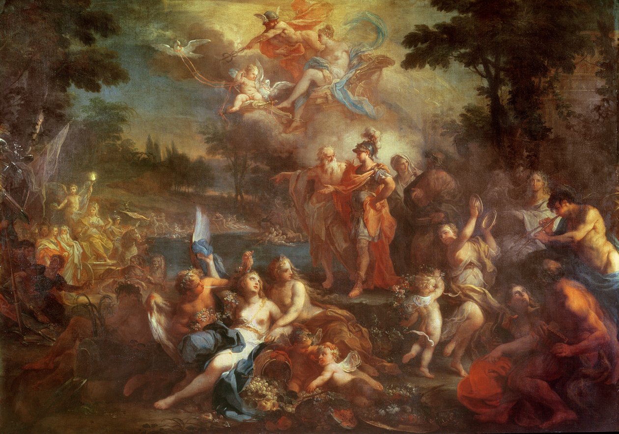 एलीसियन फील्ड्स में एनेसस का विजन, c.1735-40 द्वारा सेबेस्टियानो कोन्का