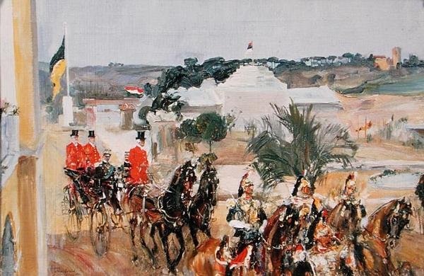 विश्व प्रदर्शनी, 1911 में विटोरियो इमानुएल III (1869-1947) द्वारा सेमेन गाव्रीलोविच निकिफोरोव