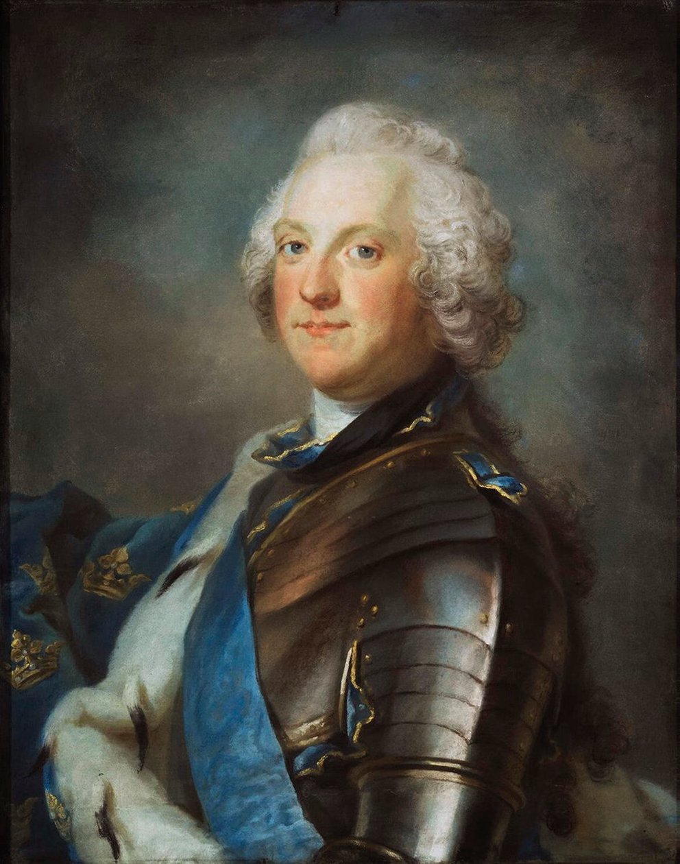 1751-1786 के बीच एडोल्फ फ्रेडरिक का पोर्ट्रेट, 1710-1771, स्वीडन का राजा। द्वारा सर्गेई इवानोविच ग्रीबकोव