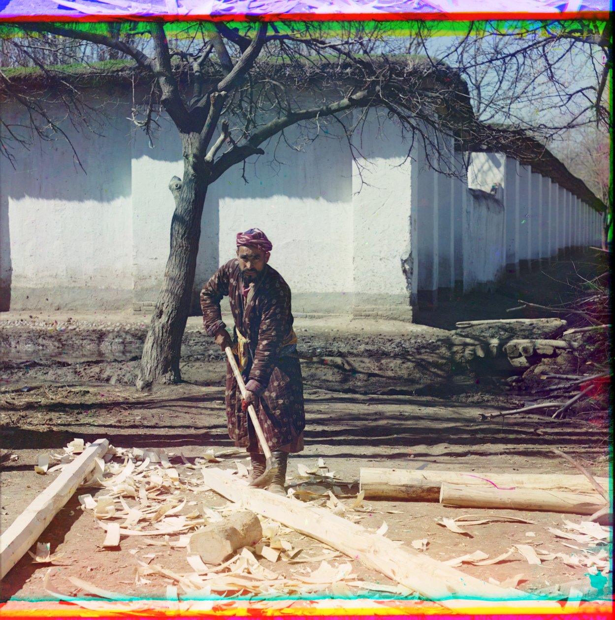 समरकंद में बढ़ई, 1905-1915 द्वारा सर्गेई प्रोकुडिन गोर्स्की
