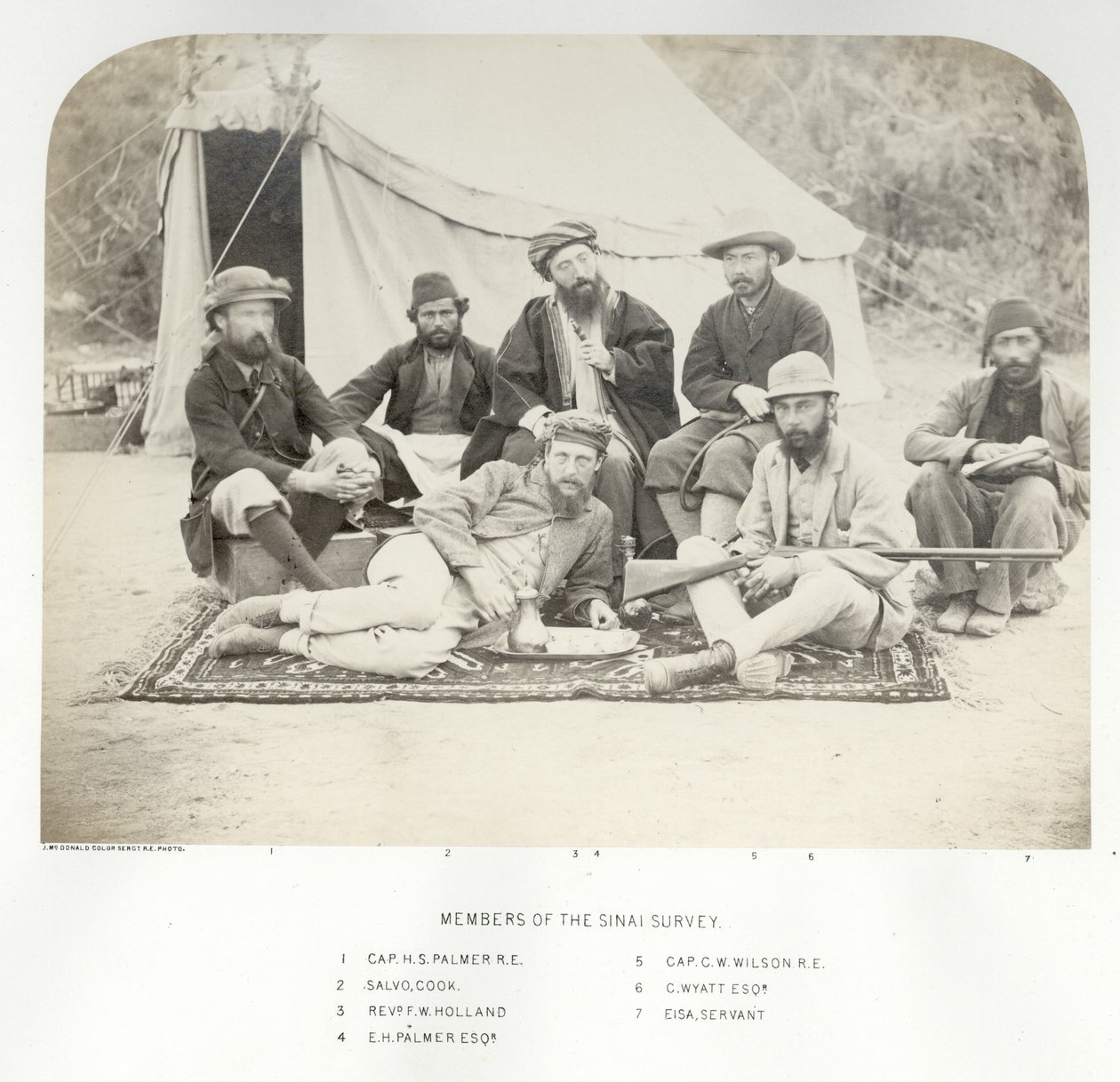 सिनाई सर्वेक्षण, 1868 के सदस्य द्वारा सार्जेंट जेम्स एम। मैकडॉनल्ड्स
