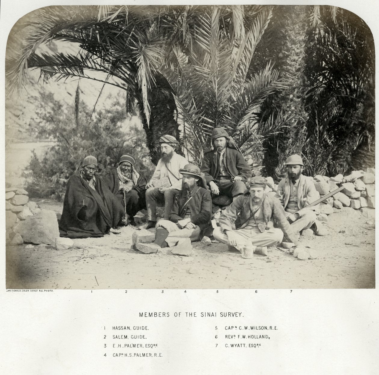 सिनाई सर्वेक्षण, 1868 के सदस्य द्वारा सार्जेंट जेम्स एम। मैकडॉनल्ड्स