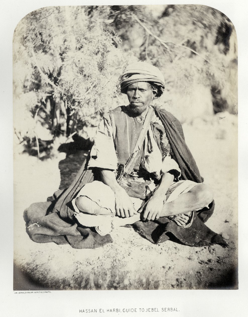 हसन एल हरबी, जेबेल सर्बल, 1868 के लिए गाइड द्वारा सार्जेंट जेम्स एम। मैकडॉनल्ड्स