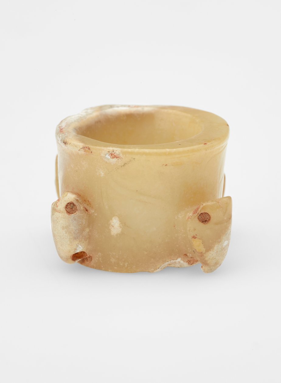 मुखौटे के साथ मनका, c.1600-c.1050 ईसा पूर्व द्वारा शांग राजवंश चीनी स्कूल