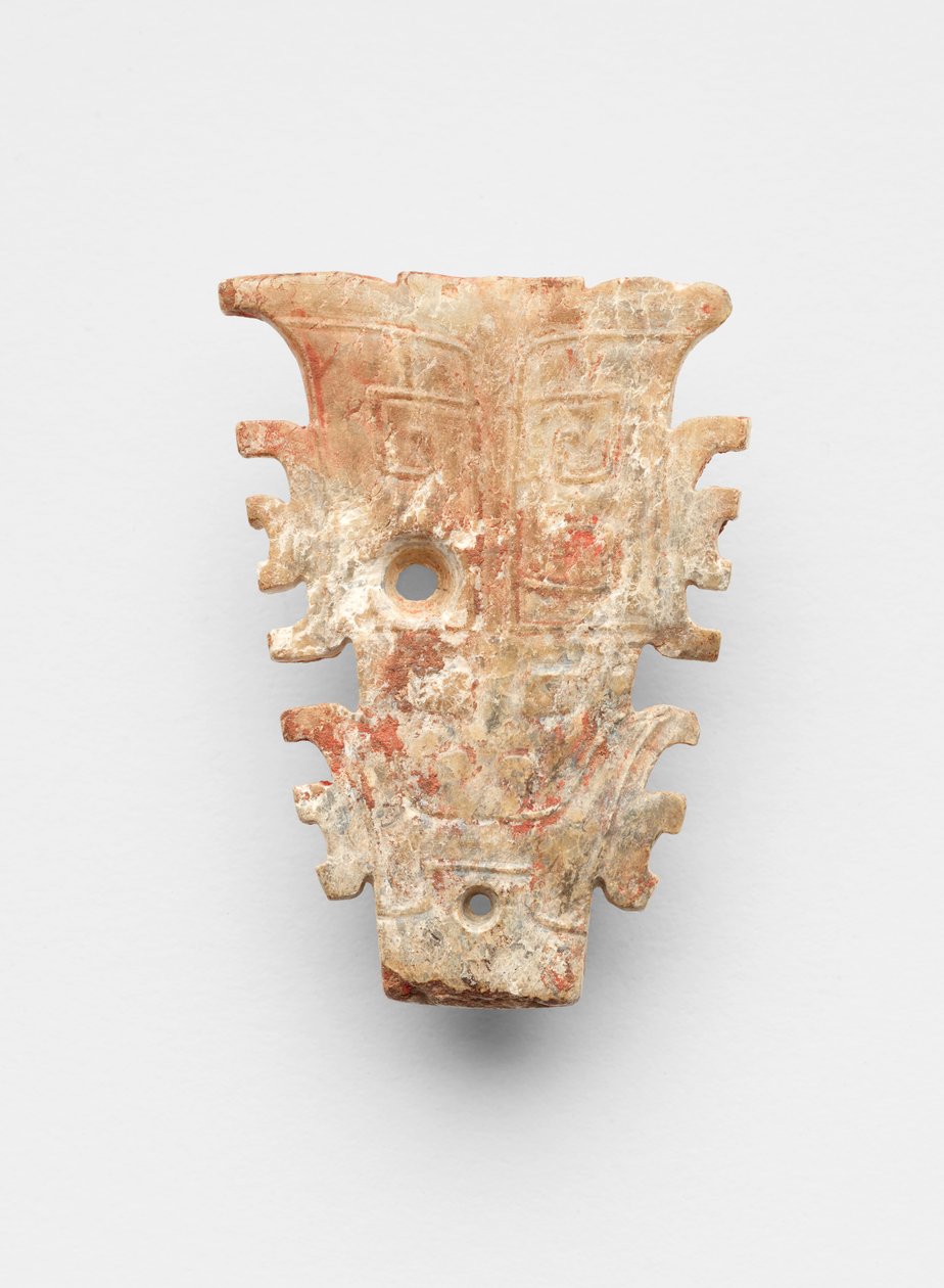 एक मुखौटा के रूप में लटकन, c.1300-c.1050 ईसा पूर्व द्वारा शांग राजवंश चीनी स्कूल