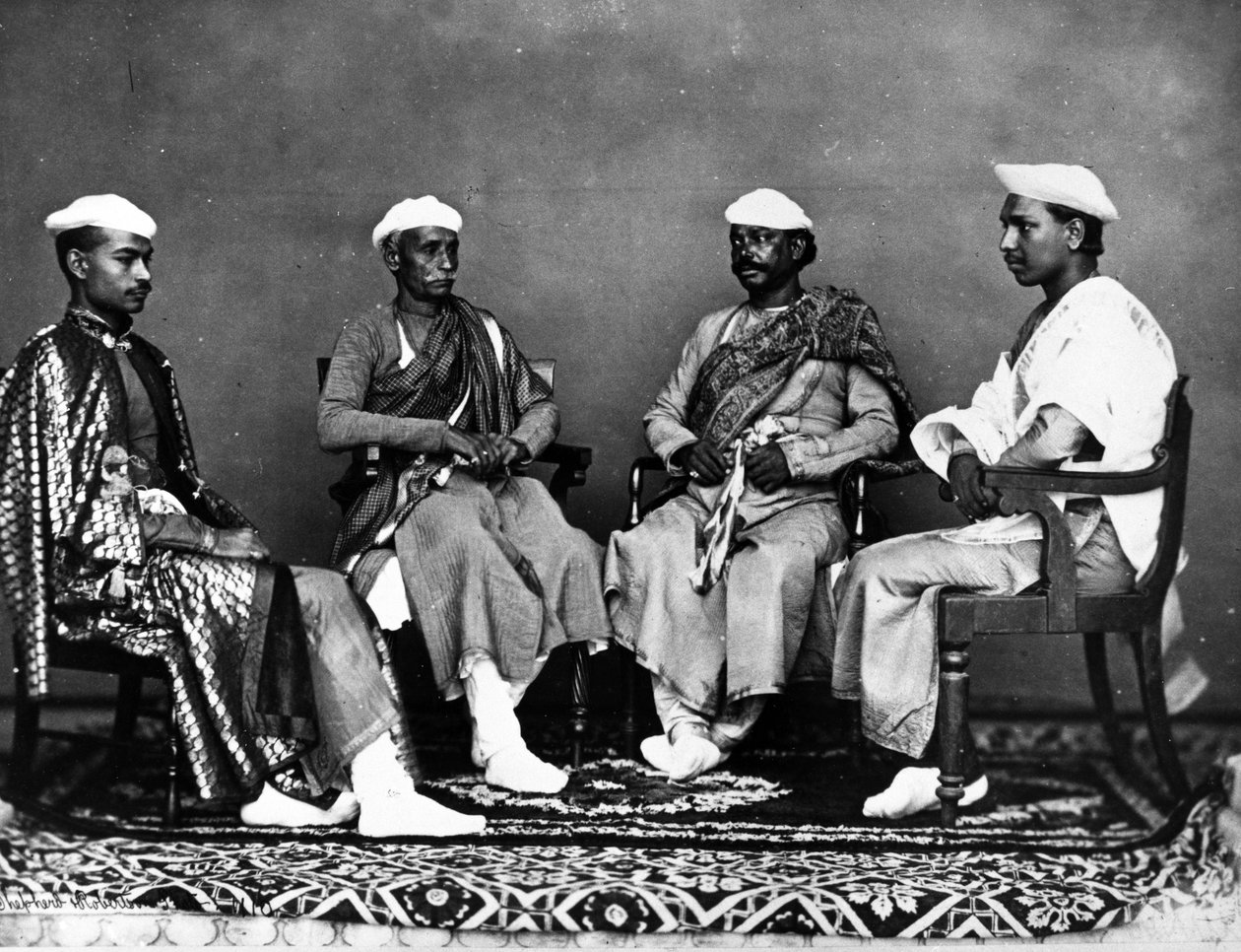 बैंकर्स, दिल्ली, c.1863 द्वारा शेफर्ड और रॉबर्टसन