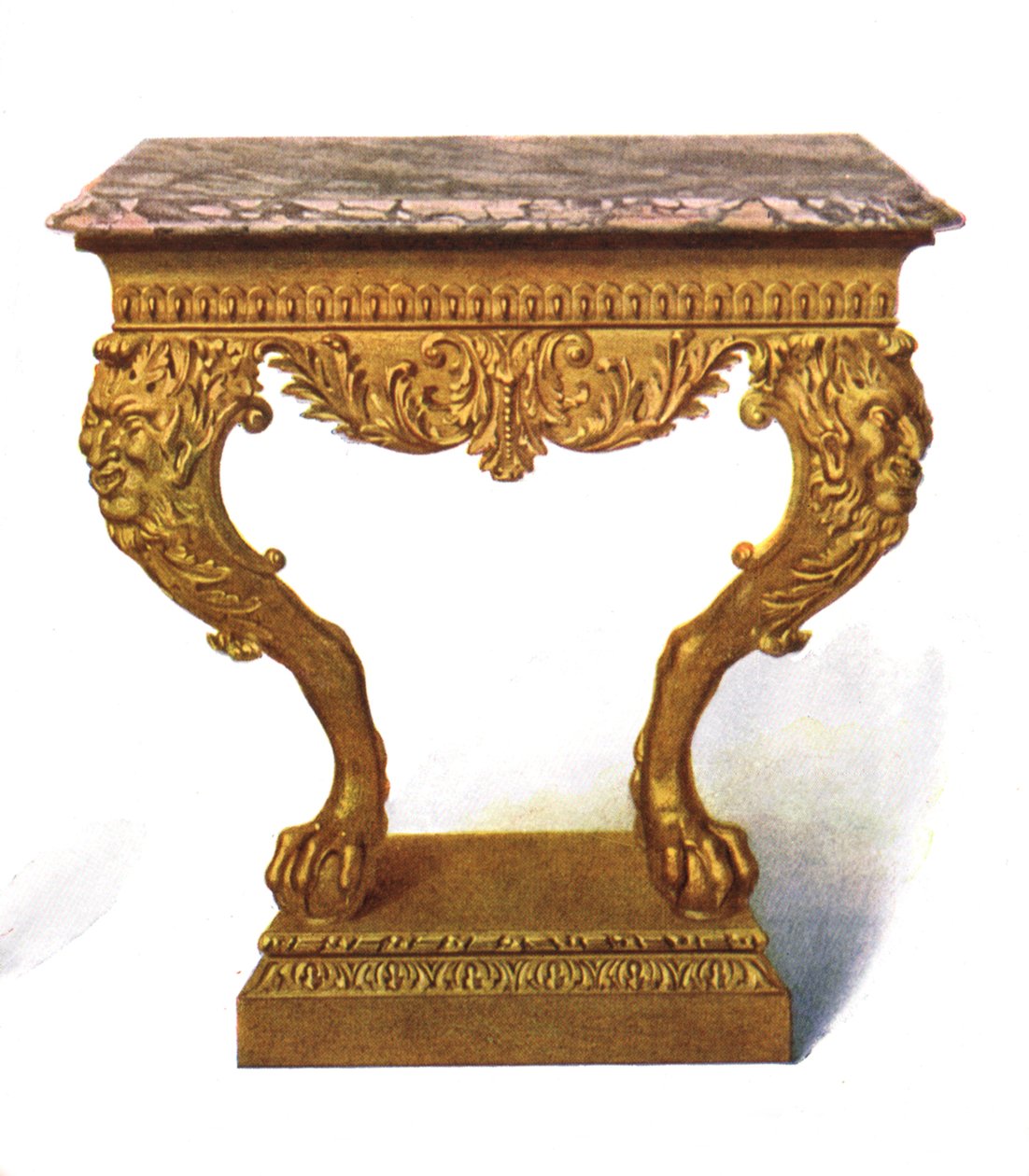 गिल्ट कंसोल-टेबल, 1906 द्वारा शर्ली चार्ल्स लेवेलिन स्लोकॉम्बे