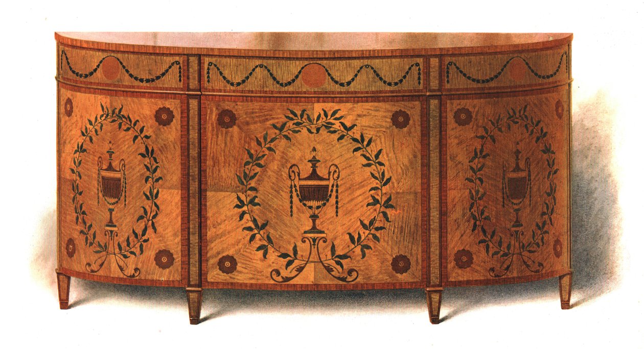 साटन-लकड़ी कमोड, 1908। द्वारा शर्ली चार्ल्स लेवेलिन स्लोकॉम्बे