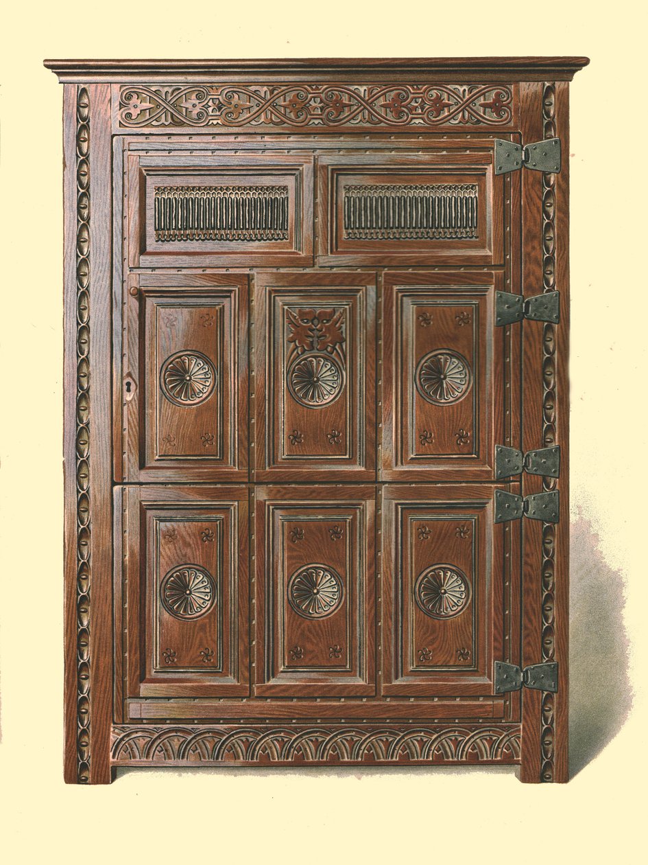 वेल्श ओक अलमारी, 1904 द्वारा शर्ली चार्ल्स लेवेलिन स्लोकॉम्बे