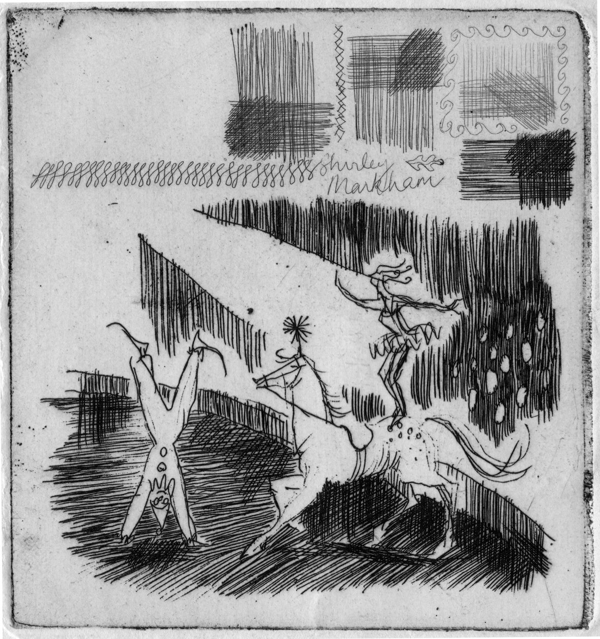 एक्रोबैट्स, 1952। द्वारा शर्ली मार्खम